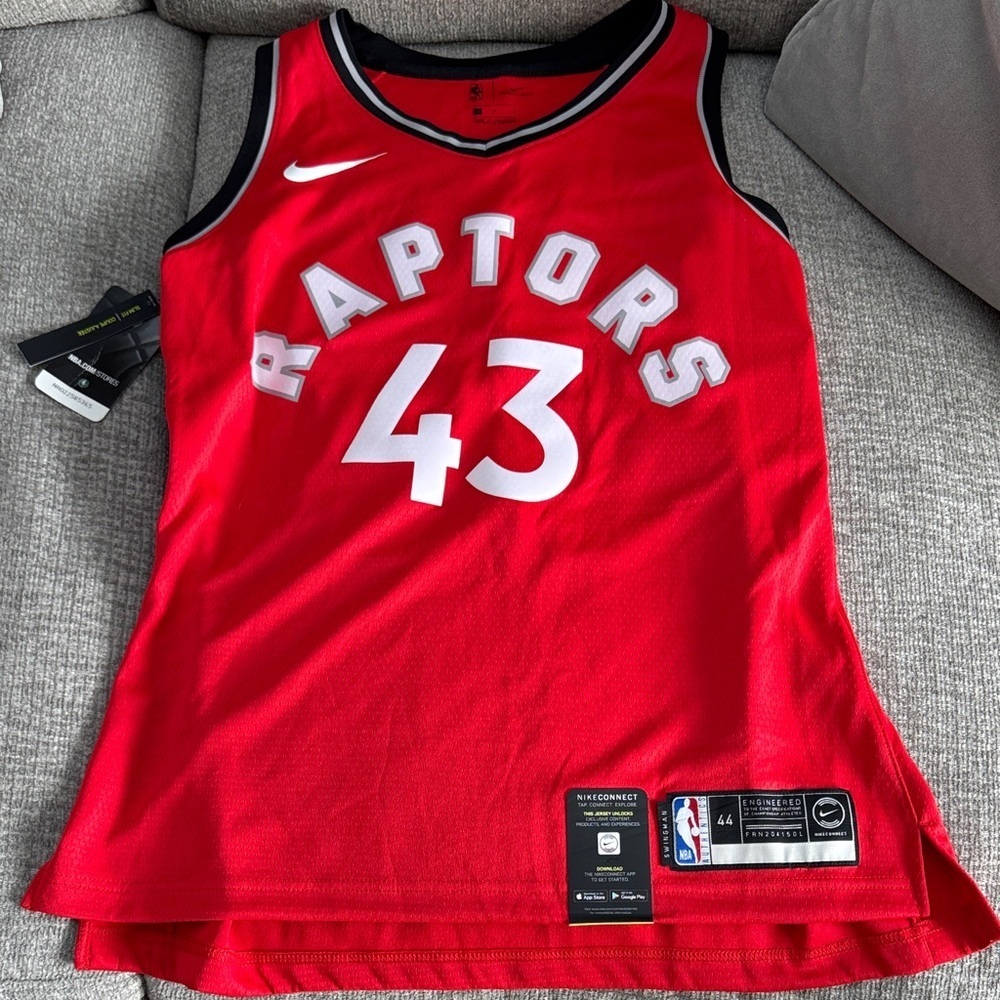 Nike Red Raptors Jersey with Black Accents